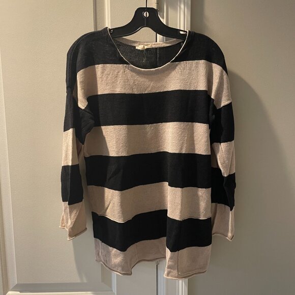 EILEEN FISHER PETITE striped sweater PL petite large - Picture 9 of 10